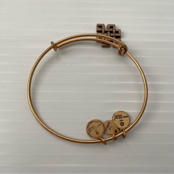 ALEX & ANI Gold Endless Knot Charm Bracelet - Picture 3 of 4